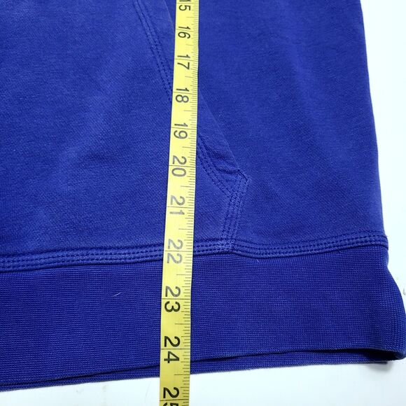 VTG Nike Hoodie Sweatshirt Blue Neon Green Center Swoosh Men's Medium - Picture 8 of 9